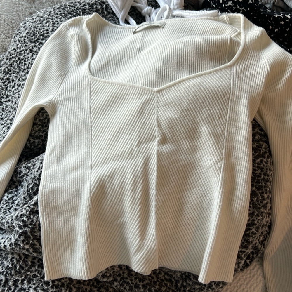 Abercrombie XS white long sleeve